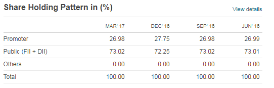 Share Holding Pattern_Magma Finance