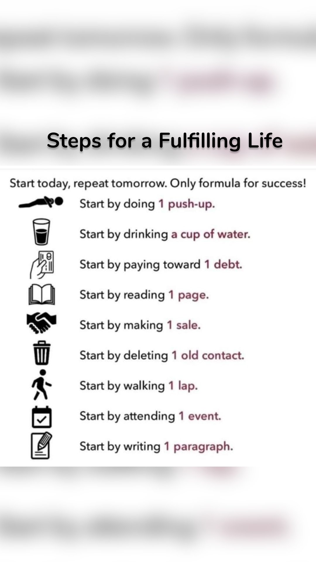 Steps for a Fulfilling Life